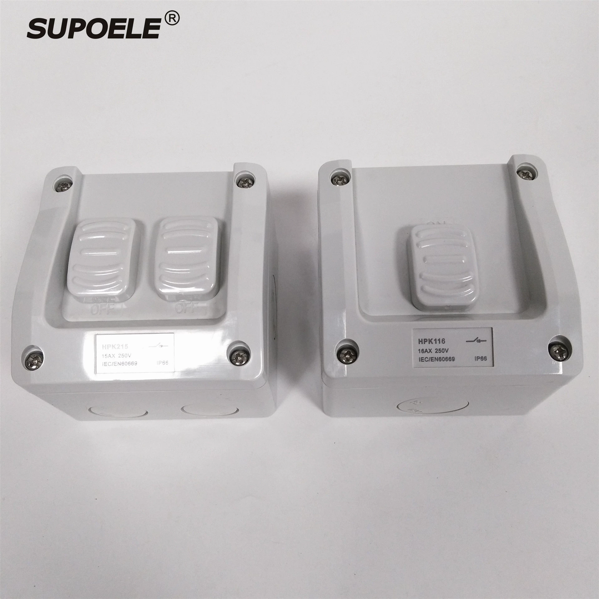 Австралийский стандарт SAA открытый промышленный ip66waterproof переключатель 1-битный Австралийский тумблер 2 банды 15A серии HPK