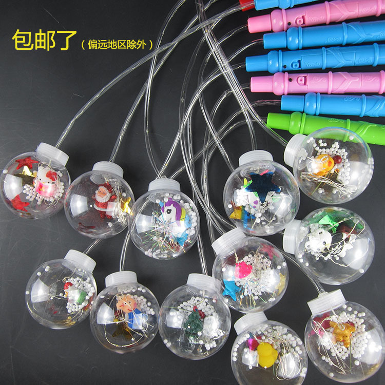 波波球手提燈籠 手柄 LED燈透明卡通爆款地攤網紅廠家