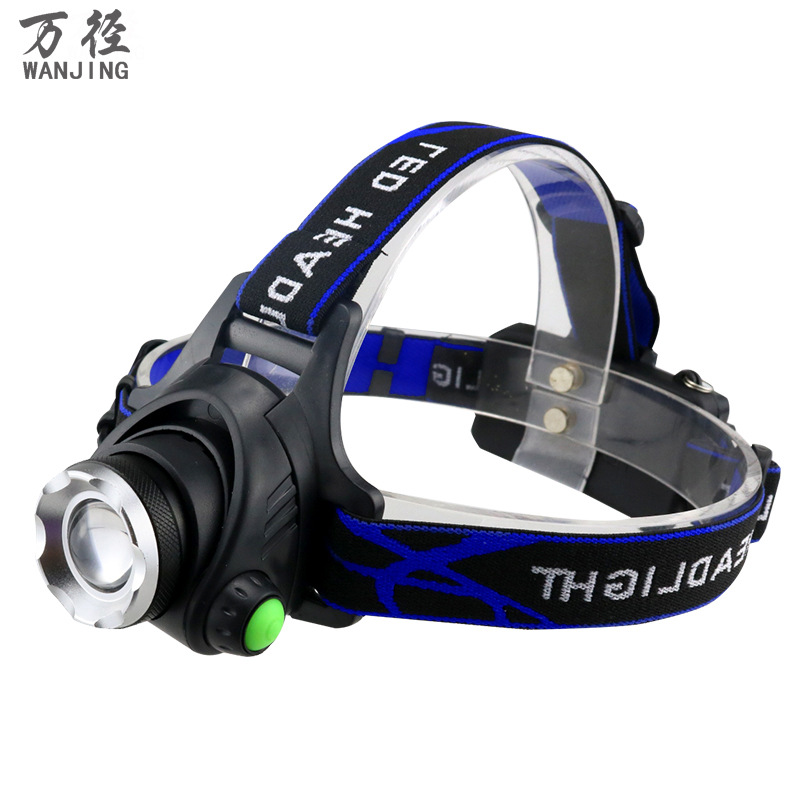 V9大功率LED户外强光变焦头灯 T6夜钓养蜂灯远射18650充电锂电池