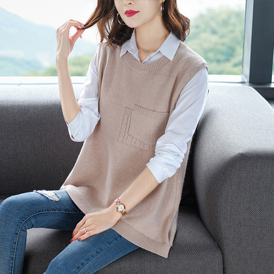 Gilet femme MANTEAU BLANC en Tricot - Ref 3316506 Image 8