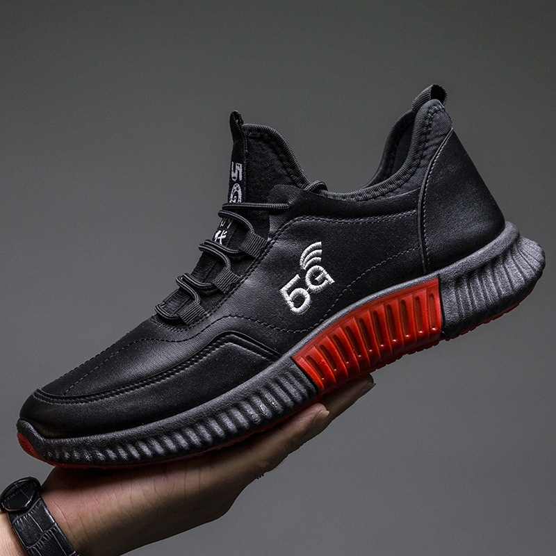 秋季新款2019韩版百搭男士休闲鞋单棉同款运动鞋冬季潮流时尚鞋子