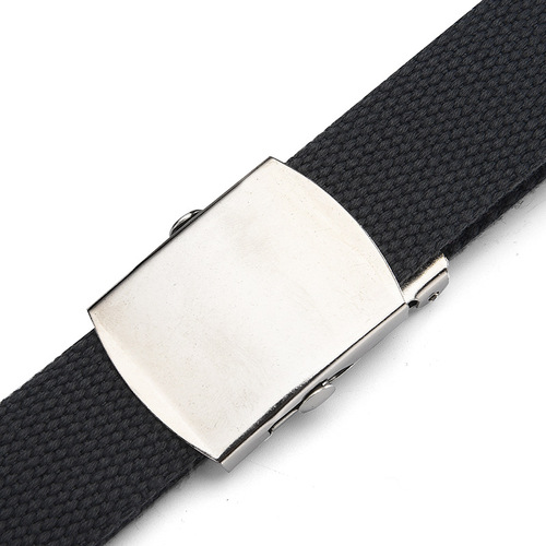 Military buckle canvas belt Korean style woven military tactical belt youth student jeans belt men and women belt