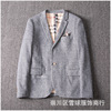 2019 Autumn and winter Men's Fur man 's suit business affairs leisure time suit coat Embroidery Youth Europe and America Foreign trade men's wear