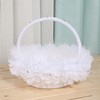 Handheld white decorations for bride flower-shaped, wholesale