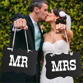 厂家直销欧美热销MR MRS先生夫人婚庆派对结婚订婚背景拍照道具