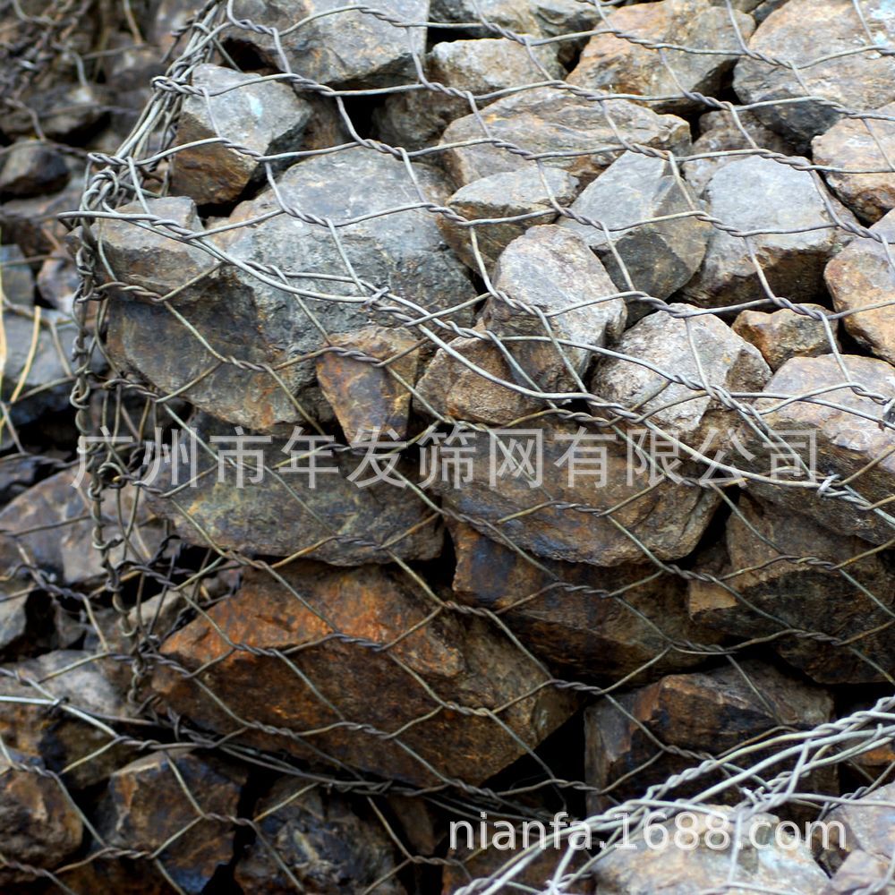 厂家出售防沙固土生态格宾笼 河道治理石笼网 铅丝六角网