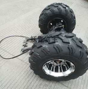 DIY dörd təkərli ATV modifikasiyası, iki/üç təkərli motosiklet arxa oxu, əyləcli 8 düymlük alüminium təkər