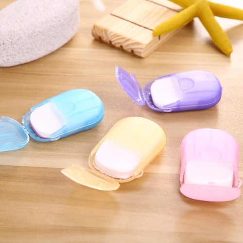 Simple hand washing and bathing tablets soap paper travel outdoor soap flakes soap flowers portable soap flakes disposable soap paper