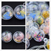 Large -sized transparent plastic hanging ball earrings decorative acrylic hanging ball Christmas home wedding hanging crystal ball