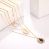 Fashionable metal accessory, necklace, 2019, European style, suitable for import