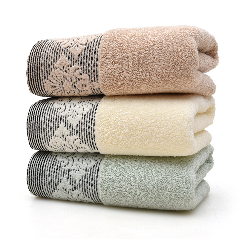 Various flower type high yang face towel cotton towel factory thickened weak twist thickened houndstooth gift soft cotton wholesale