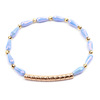 Crystal, elastic beaded bracelet, golden copper bent pipe, handle, wholesale