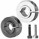 轴承 光轴 固定环开口型 夹紧抱紧 套 带短凸头型 凸台 台阶 铝制