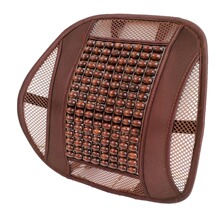 夏季汽车布边木珠腰靠 腰枕 腰垫 汽车护腰滚珠靠垫 背靠厂家直销