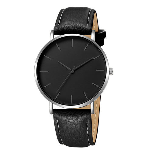 European and American simple casual fashion watches student belt quartz watches men's and women's couple watches cross-border best-selling men's watches