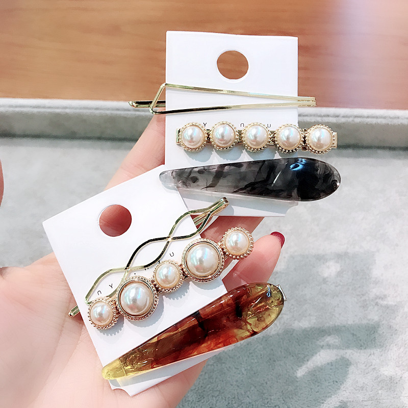 Clip Frange En Acétate Acrylique Géométrique Perle De Corée display picture 2