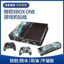 适用个性化图片微软XBOX ONE 游戏机全身贴纸唯美漫威游戏保护膜