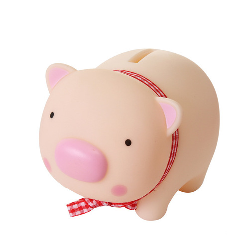 Creative Cute Piggy Piggy Bank Unbreakable Cartoon Student Sesame Street Piggy Bank Gift Gift Street Stall Ornament