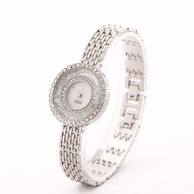 Bracelet de luxe léger pour femmes, à la mode, avec incrustation, boule de diamant complète, sable qui coule, eau et anglais, rapport qualité-prix_voghion.com