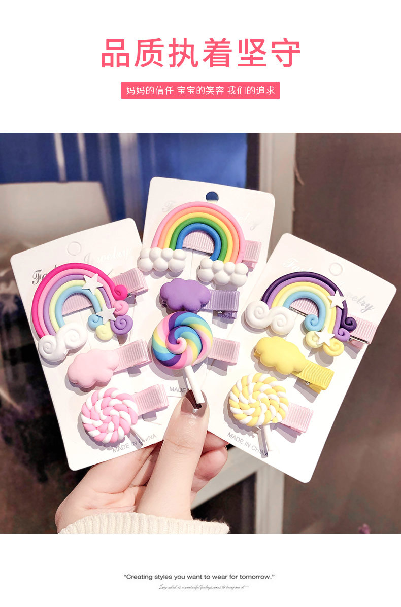 Cute Rainbow Hairpin display picture 2