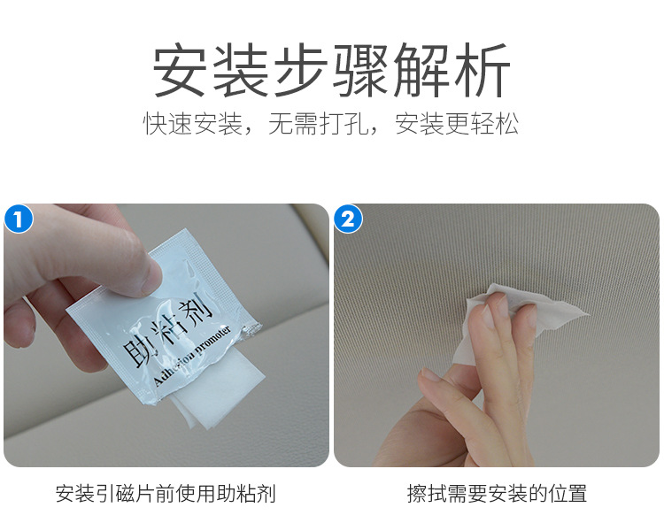 详汽车免安装LED阅读灯车内照明灯后备箱灯车载吸顶