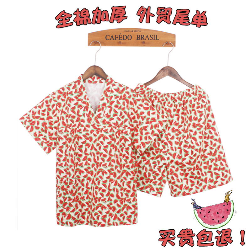 new pattern pure cotton printing Khan steam service Cotton pajamas Female models Massage service Japan and South Korea Bath clothes Foot hot spring Beauty services