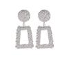 Matte trend metal earrings, wholesale