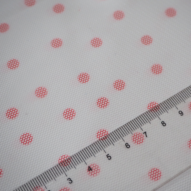 Fabricante de suministro de puntos hexagonal tela de impresión de malla tela de ropa infantil de mujer tela de falda de busto