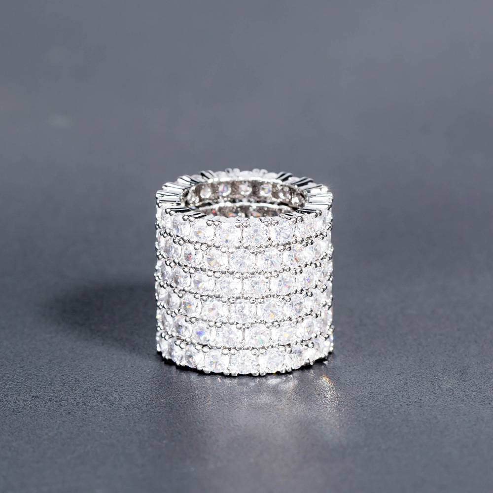 Popular New  Diamond Fashion All-match Ring Wholesale Nihaojewelry display picture 4