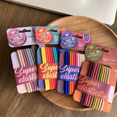 Minimalist combination rubber hair accessory candy color girl hair ribbon rainbow hair accessory rubber Japanese style popular versatile bun hair accessory