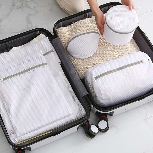 Yino Thick Honeycomb Laundry Bag Protective Wash Bag Clothes Spin Dry Bag Laundry Mesh Bag Machine Wash Protection Wash Bag