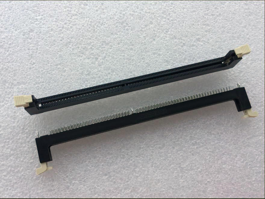 FOXCONN/富士康 连接器 AT54017-H3BF-4F DDR2 1.8V内存插槽 插座