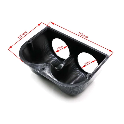 automobile instrument carbon fiber two-hole instrument