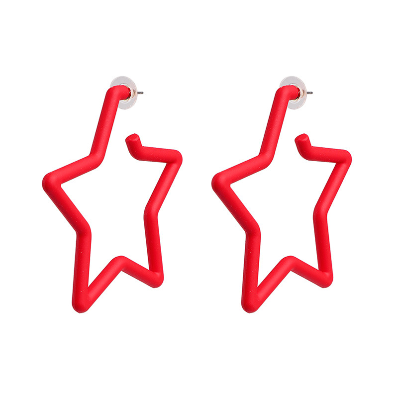 Best Selling Geometric Pentagram Space Acrylic Earrings display picture 4