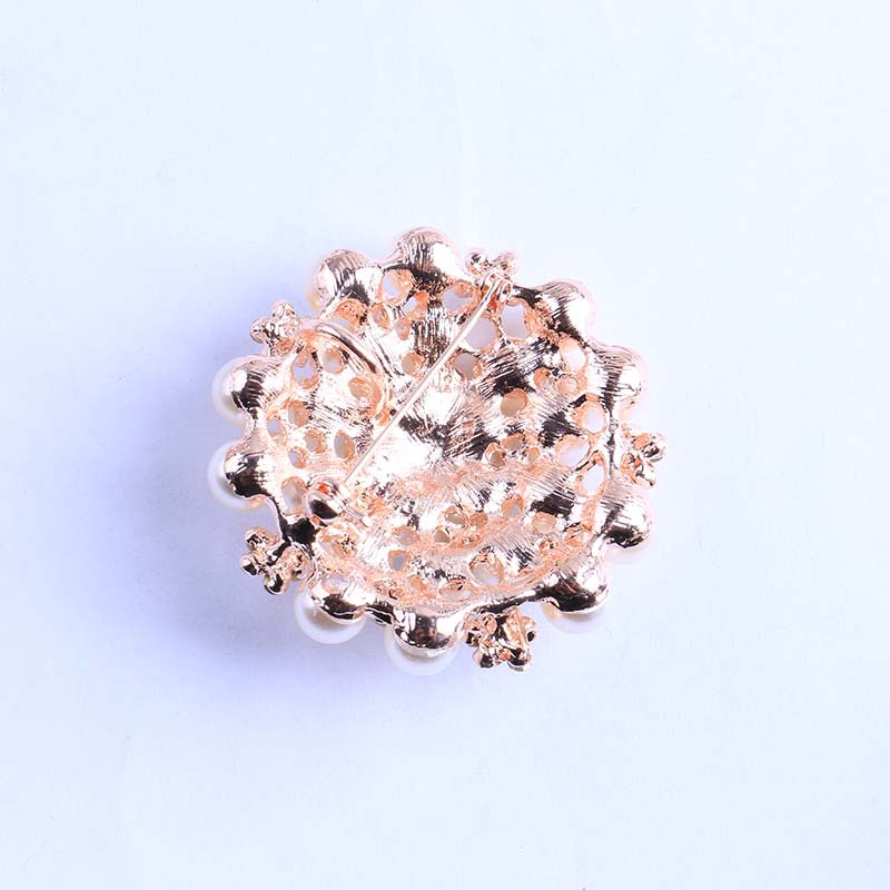 36g Weight Brooches Classification Holiday, Daily Occasion Alloy Material Flower Pattern Women's Gender Plating Design Elegant Style Elegant Pin Flower Alloy Plating Women's Brooches 30