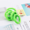 Do not entangle high -bombs nylon solid color towel ring 5 sets of hair accessories children's rubber band sellers gift good supply