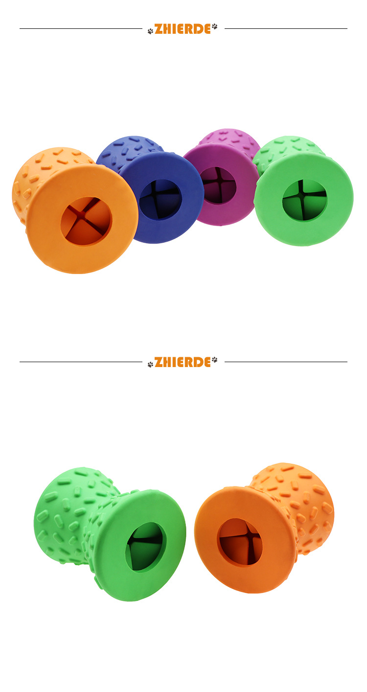 Rubber dog toy for chewing