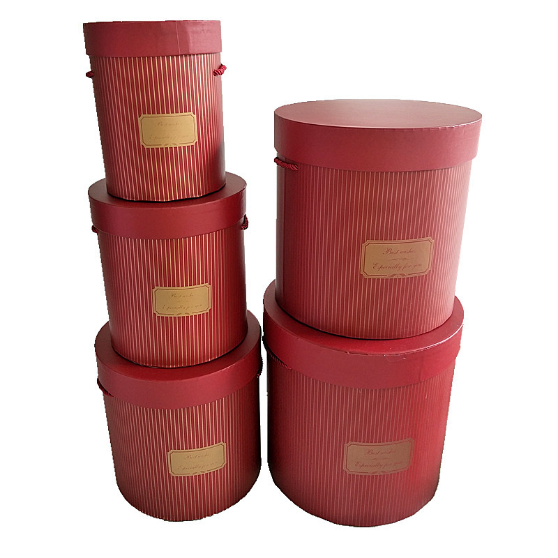 Y-086圆桶提绳五件套（红）