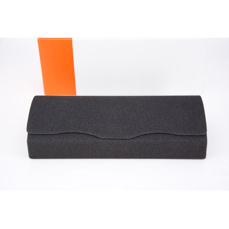 Leather glasses frame iron box customizable toothpaste paper box mirror cloth can be equipped with glasses frame