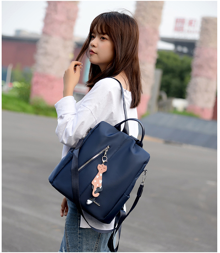 Double Shoulder Straps, Top Handle Strap Type Waterproof Letter School Daily Women's Backpack Functional Backpack