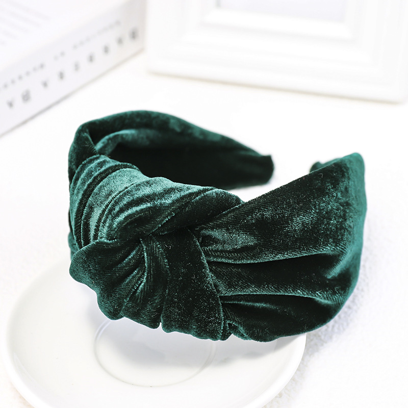 Daily Occasion Flannel Material Solid Color Pattern Fashion Solid Color Flannel Hair Band 1 Piece