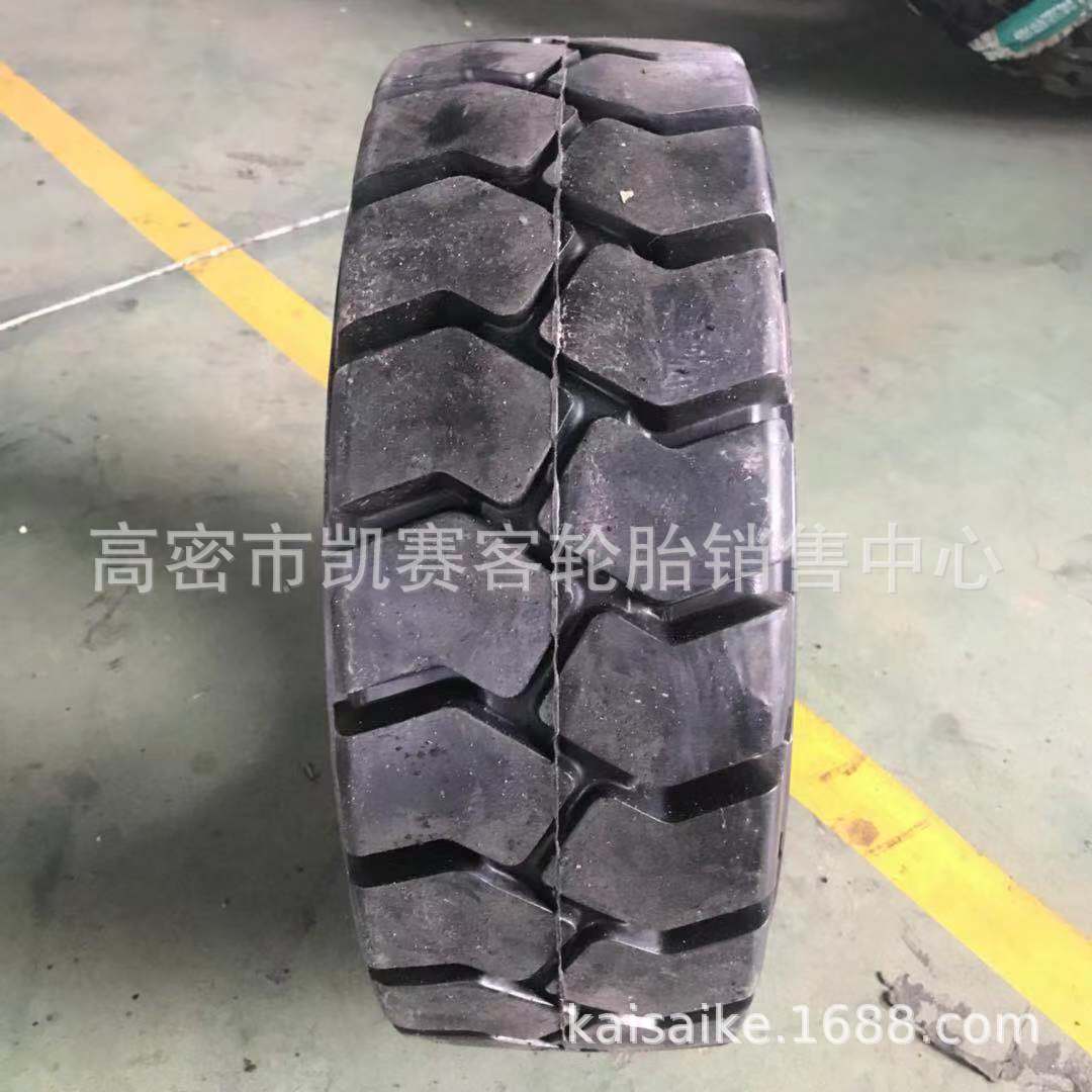 厂家批发 实心叉车轮胎27*10-12高端品质 配套钢圈工业轮胎