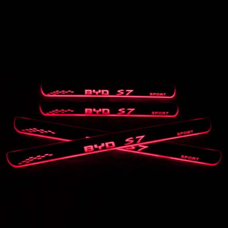 適用比亞迪e6/S2/F0/S7/S6汽車LED流光門檻迎賓燈踏板跑馬氛圍燈