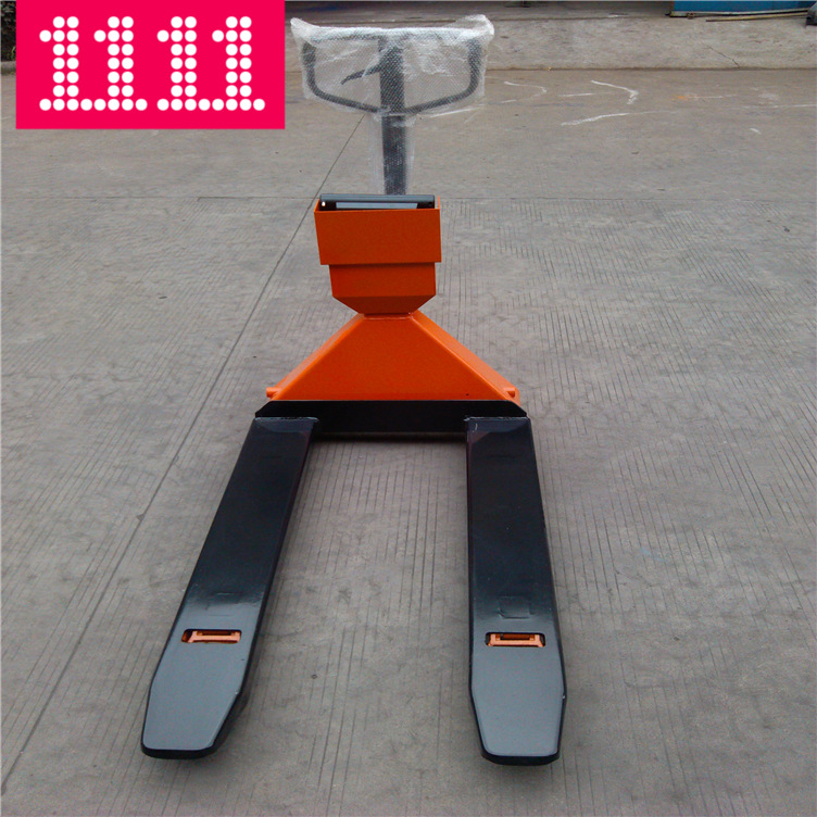 廊坊两吨带称重功能叉车 2吨手动液压叉车秤 YCS2T电子地牛秤