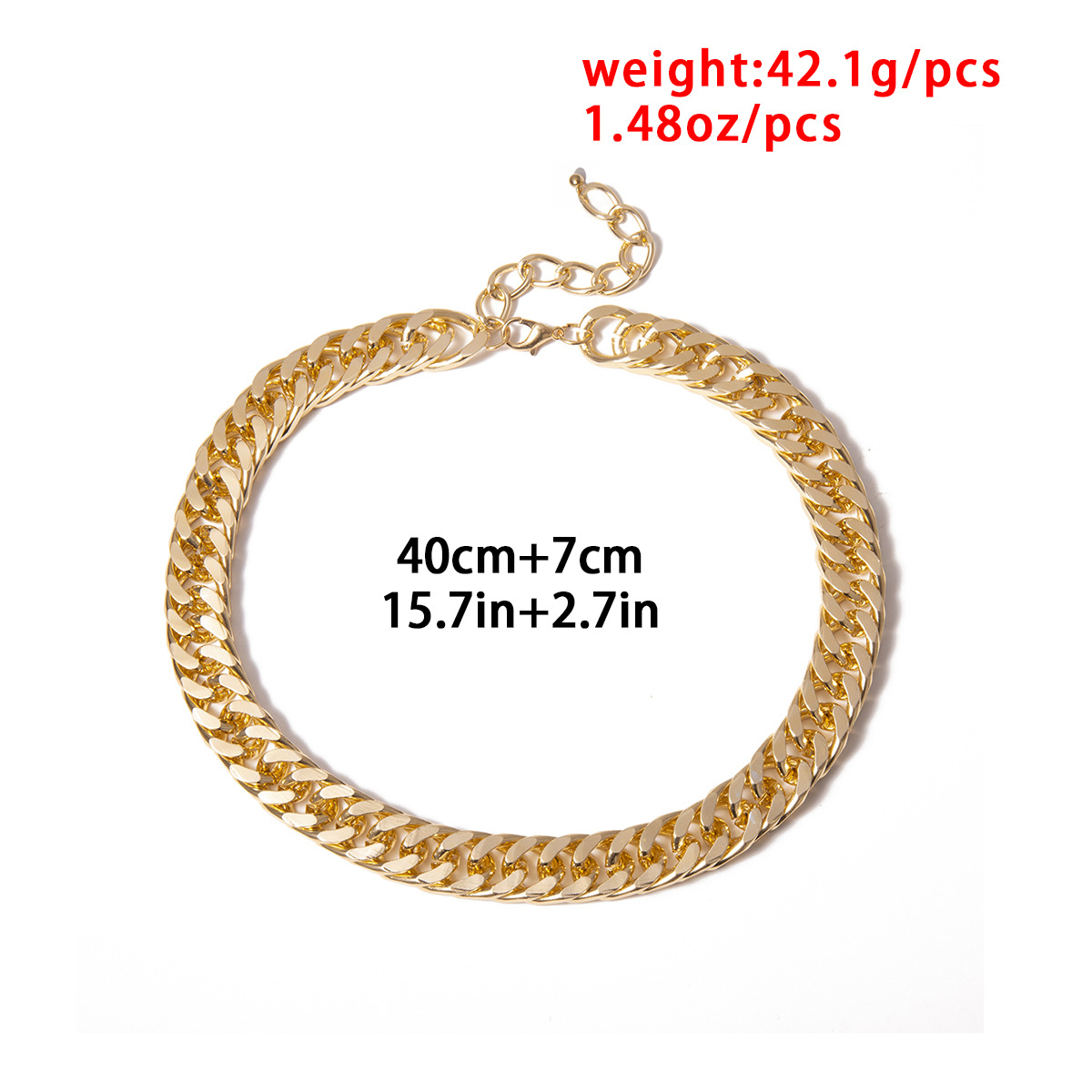 Geometric Creative Minimalist Item Female Exaggerated Punk Metal Chain Simple Necklace display picture 30