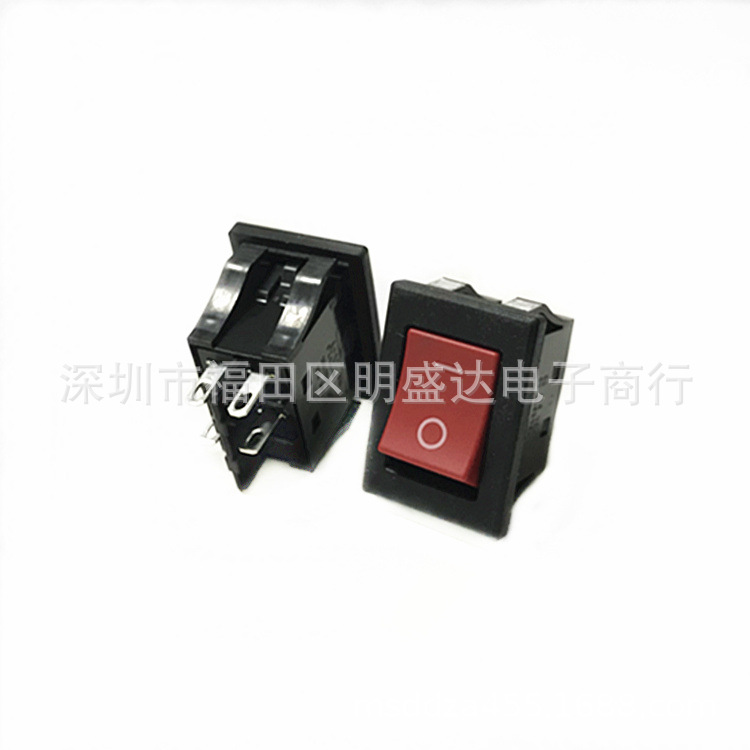 NKK进口船型开关 JW-MW21 翘板电源开关 4脚2档 双极 防水密封型