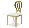 Wholesale retail local tyrant gold stainless steel banquet and chair hotel dining chair stainless steel wedding chair