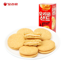 韓國進口食品好麗友芝士奶酪夾心餅干58g兒童分享零食辦公室小吃