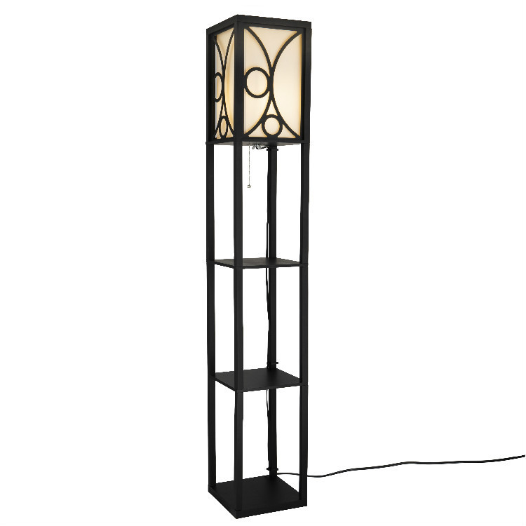 层架灯置物客厅美式站立式办公室中式灯具落地灯立灯卧室灯书房灯