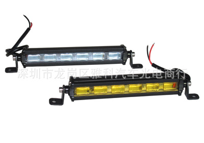 Factory Outlet 18W Ultra-thin single row led Strip lamp Work Lights SUVs refit Spotlight The net lights